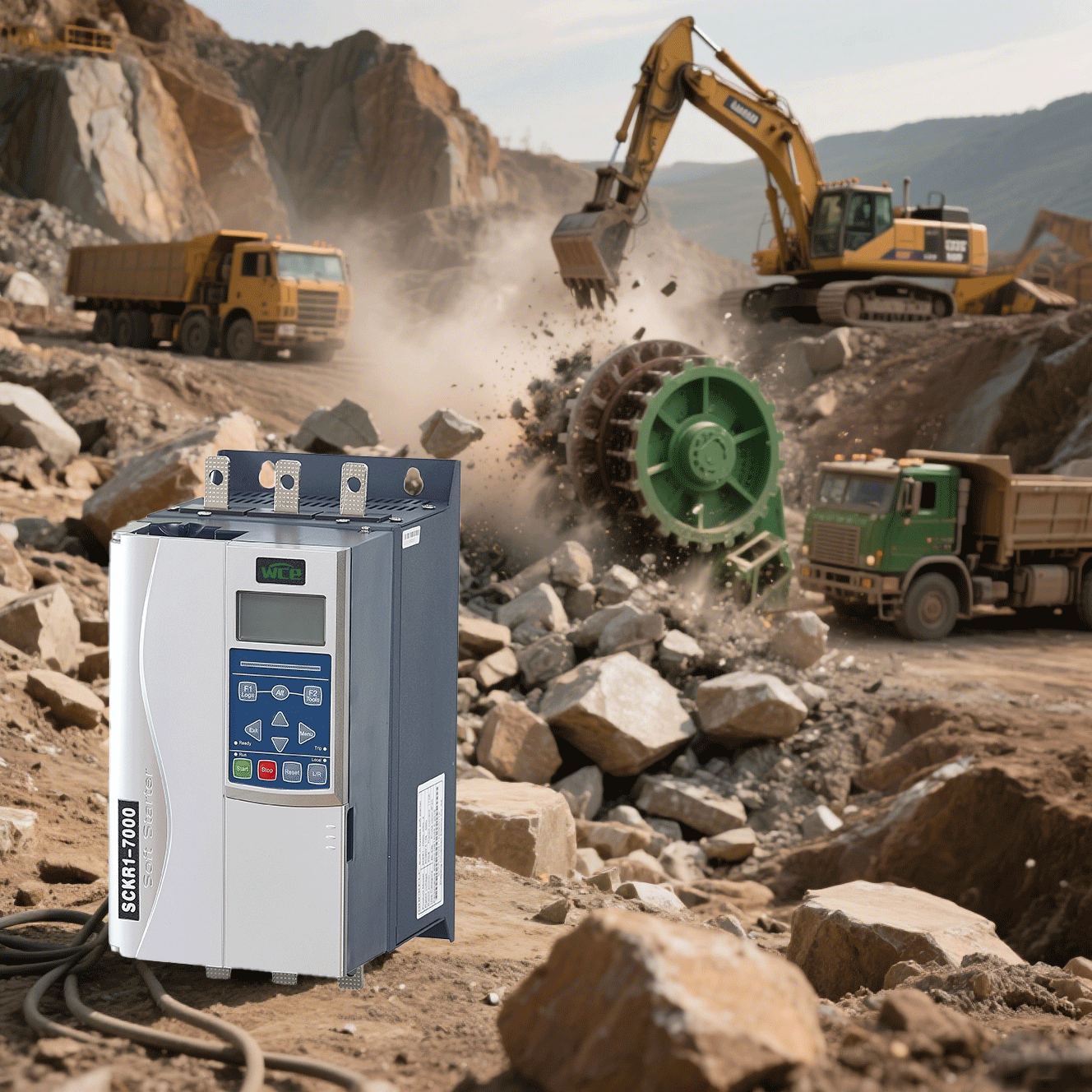 Настройка на бързи параметри за SCKR1-7000 Series Soft Starters.